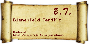 Bienenfeld Teréz névjegykártya